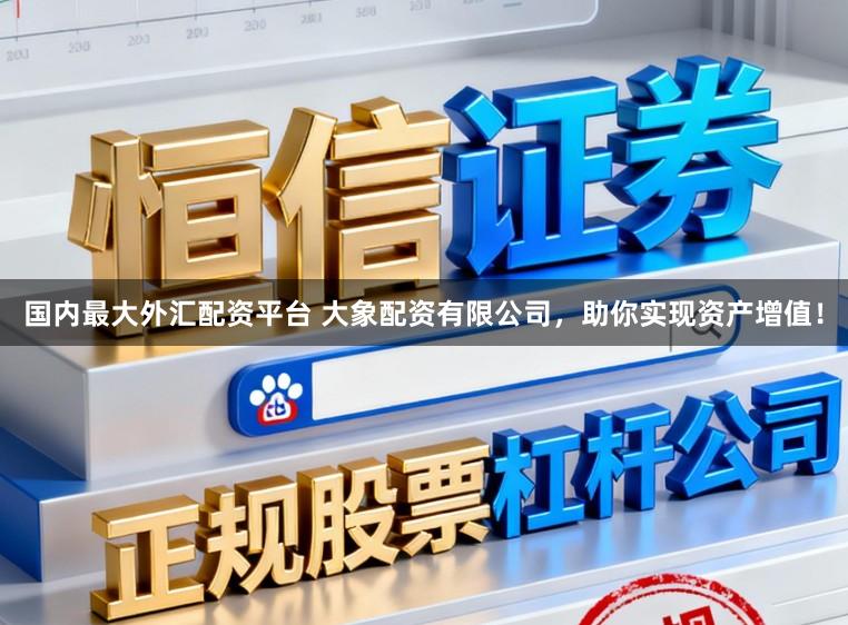 国内最大外汇配资平台 大象配资有限公司,助你实现资产增值!