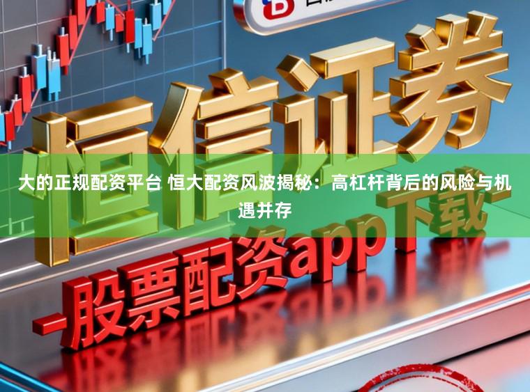 大的正规配资平台 恒大配资风波揭秘：高杠杆背后的风险与机遇并存