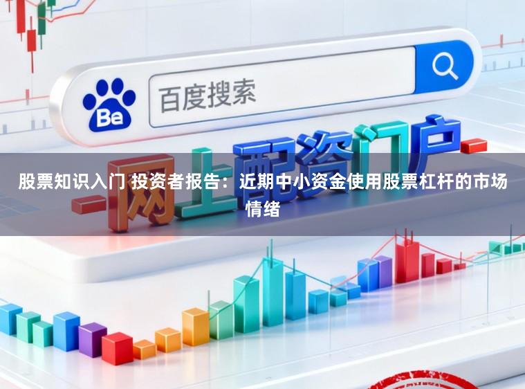 股票知识入门 投资者报告：近期中小资金使用股票杠杆的市场情绪